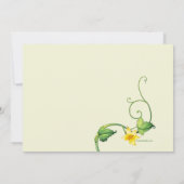 Two Pea Pods Baby Shower Invitation (Back)