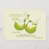 Two Pea Pods Baby Shower Invitation (Front/Back)