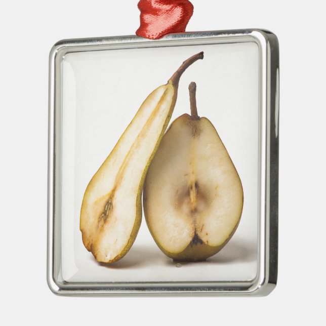 Two pear halves - My Sweet And Perfect Half Metal Ornament (Left)