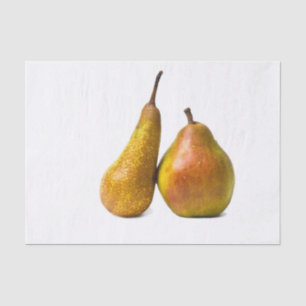 Two pears tissue paper