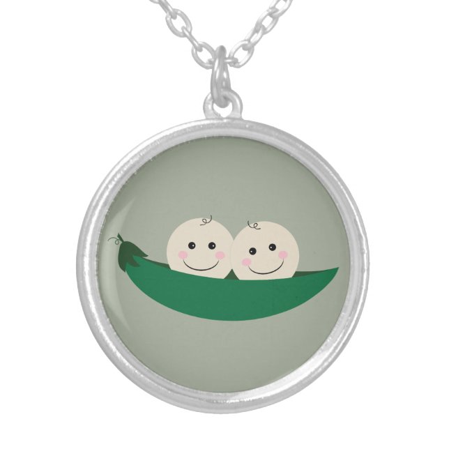 Two Peas an A Pod Necklace (Front)
