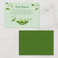 Two Peas Baby Shower Book Request Enclosure Card