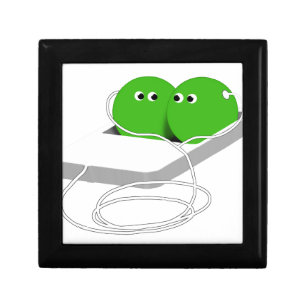Two Peas In A Pod (Add Your Text) Jewelry Box