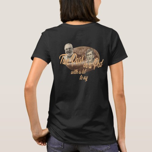 Two Peas In a Pod Antique Brown Shirt Design