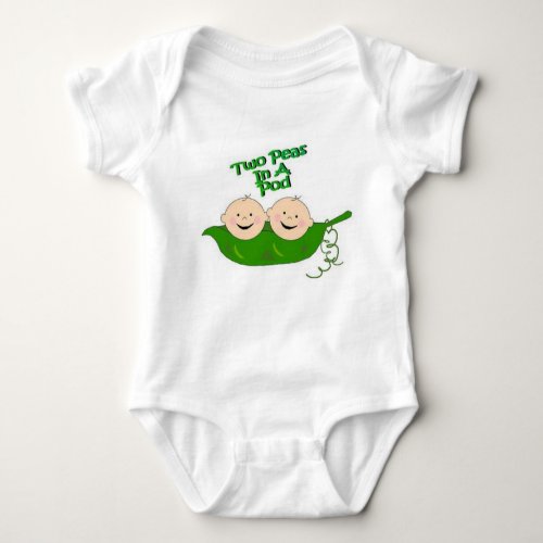 Two Peas in a Pod Baby Bodysuit