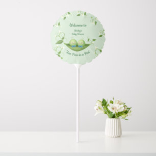 Two Peas in a Pod Baby Boy Shower Balloon