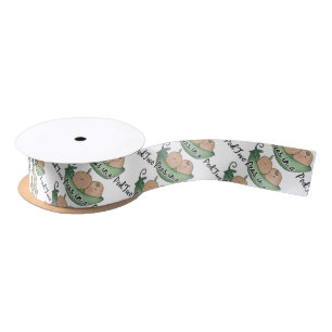 Two peas in a pod baby shower ribbon