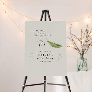 Two Peas in a Pod Baby Shower Welcome Board