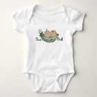 Two peas in a pod baby twins bodysuit