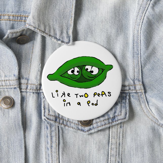 Two Peas In A Pod Badge Button (In Situ)