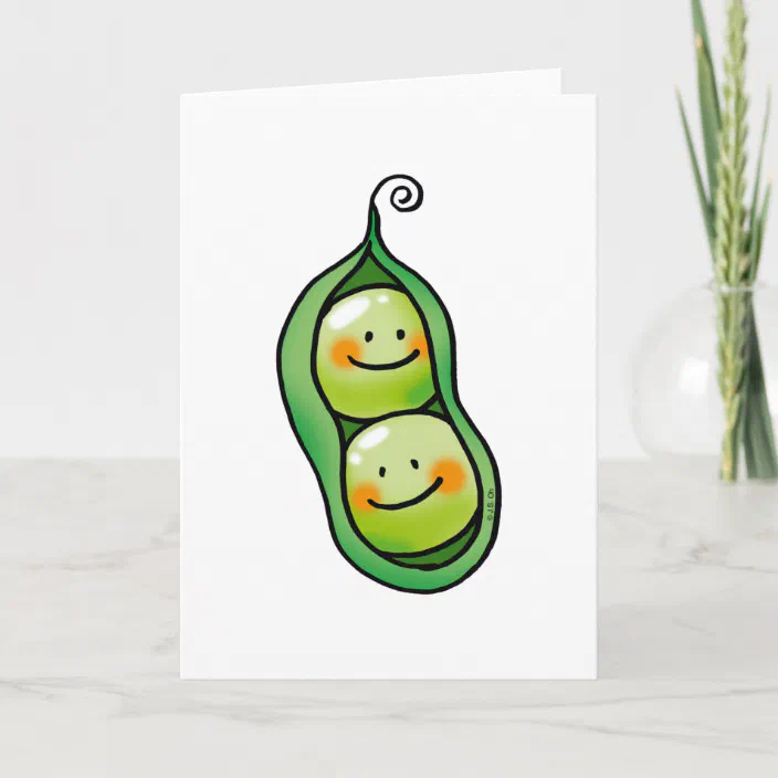 Two Peas in a Pod Personalised Wedding Anniversary Gift Couples Wall Art Print