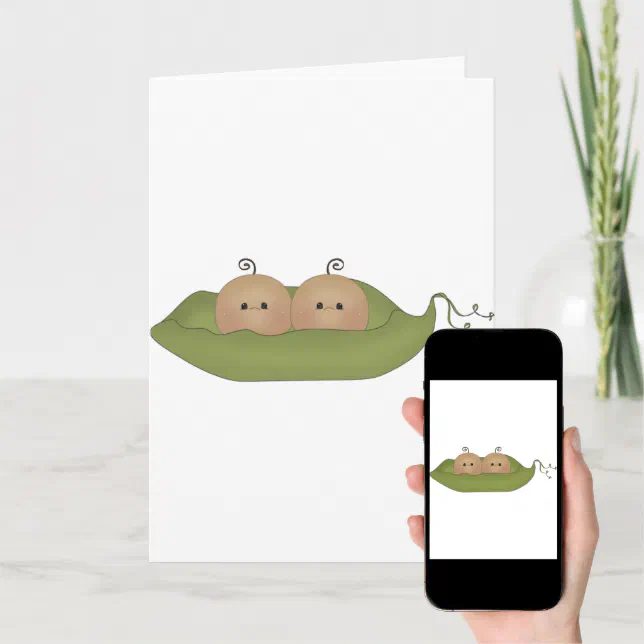 Two Peas In A Pod Card Zazzle