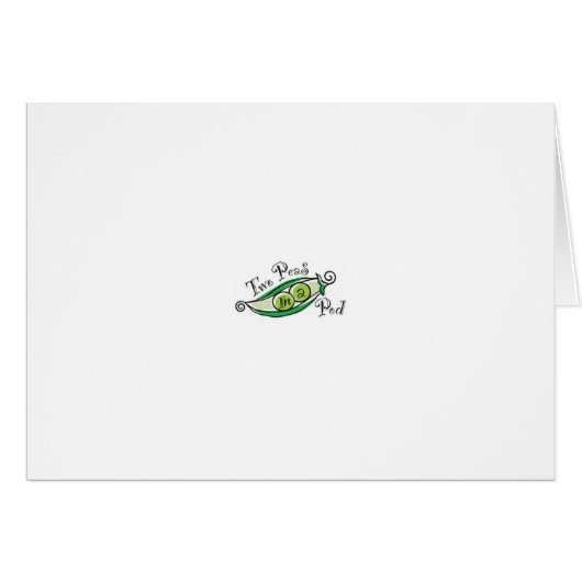 Two peas in a pod cards (Front Horizontal)