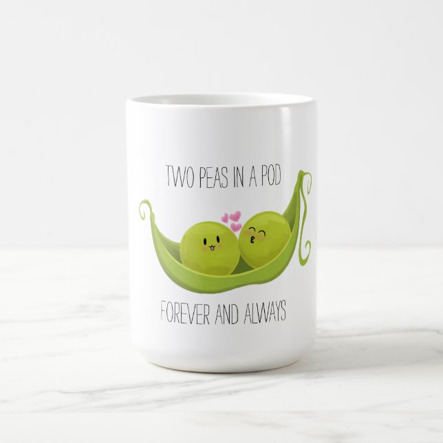 Two peas in a pod coffee mug (Center)