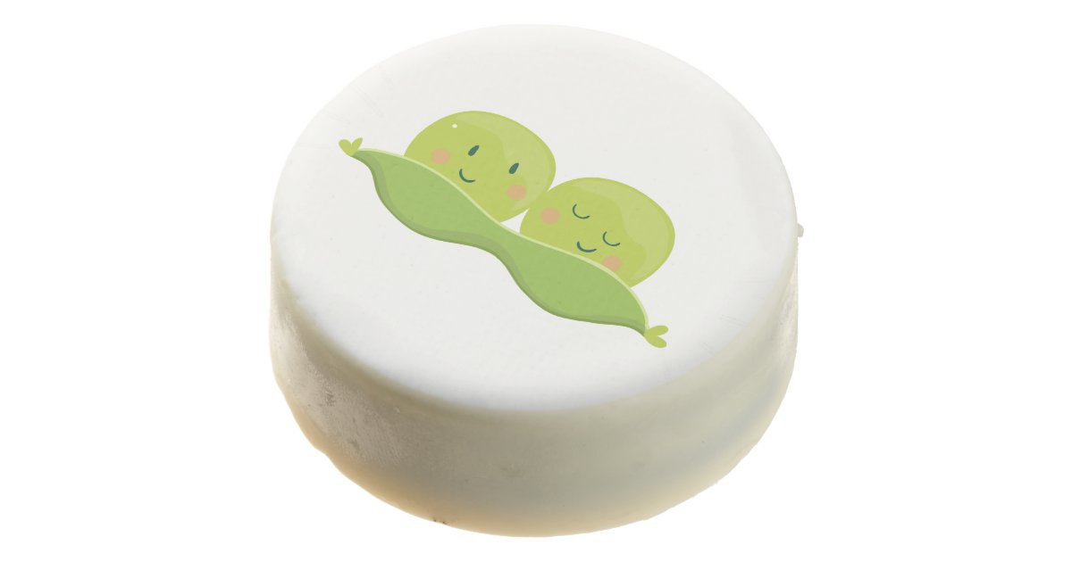 Two Peas In A Pod Cookies Twin Baby Shower Neutral Zazzle Com