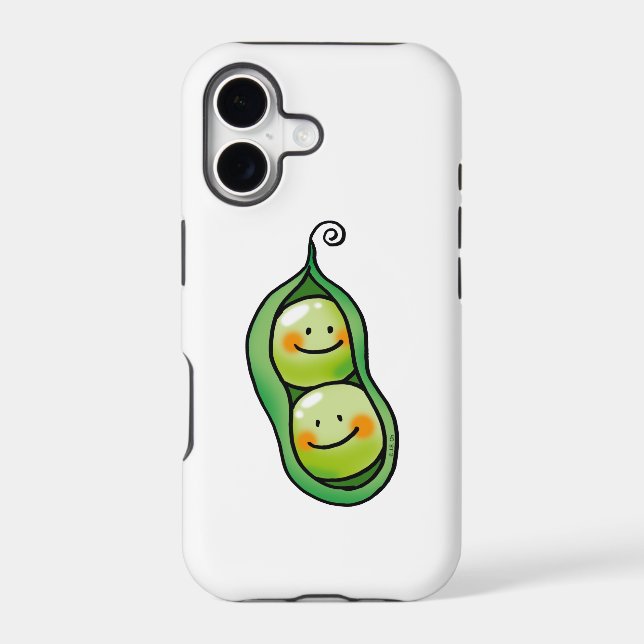 Two peas in a pod iphone case (Back)