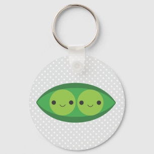 Two Peas in a Pod Keychain