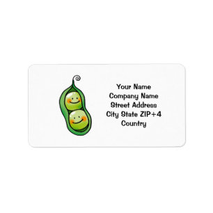 Two peas in a pod label