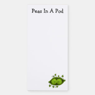 Two Peas In A Pod Magnetic Notepad