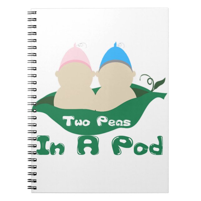 Two Peas In A Pod Notebook (Front)