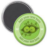 Two Peas In A Pod Personalized Magnet at Zazzle