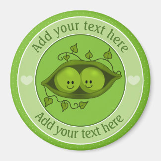 Two Peas In A Pod Personalized Magnet