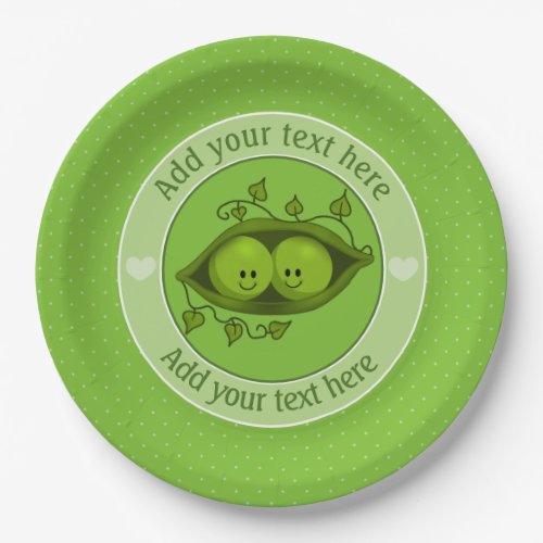 Two Peas In A Pod Personalized Paper Plates