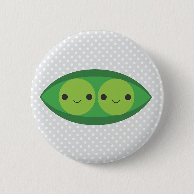 Two Peas in a Pod Pinback Button (Front)