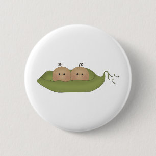 Two Peas In A Pod Pinback Button