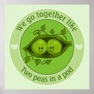 Peas In A Pod Posters Photo Prints Zazzle