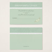 Two Peas In A Pod Raffle Ticket (Front & Back)