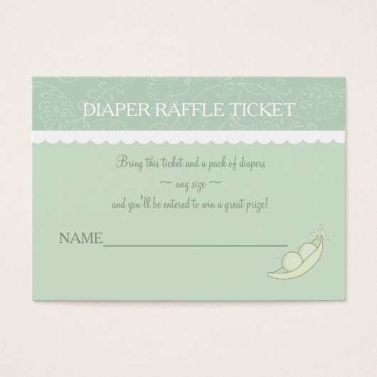 Two Peas In A Pod Raffle Ticket (Front)