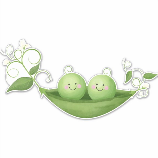 Two Peas in a Pod Sticker (Front)