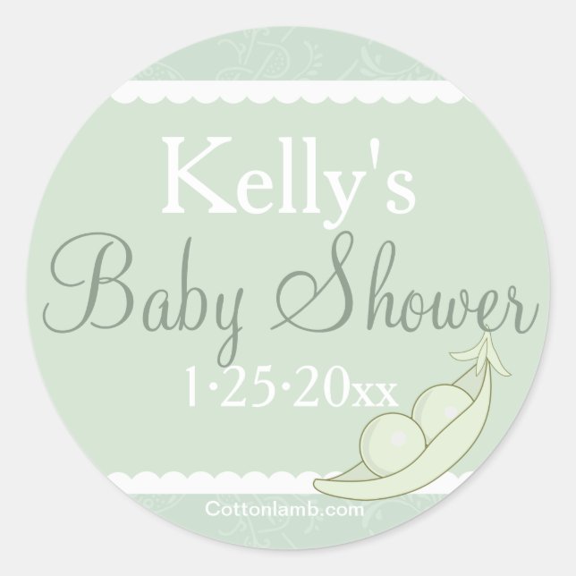 Two Peas In A Pod Sticker (Front)