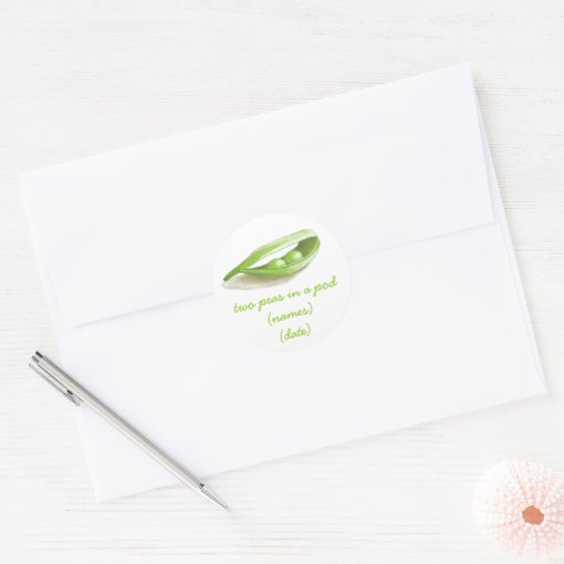 Two Peas in a Pod Sticker Zazzle