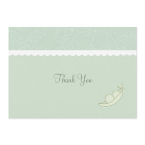 Two Peas In A Pod Thank You Card