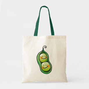 Two peas in a pod tote bag