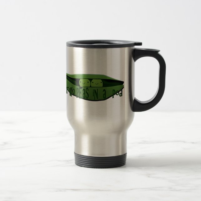 Two Peas in a Pod Travel Mug (Right)