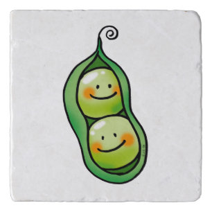 Two peas in a pod trivet