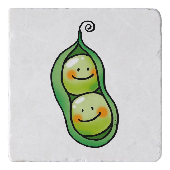Two peas in a pod trivet (Front)