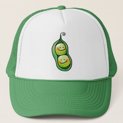 Two peas in a pod trucker hat