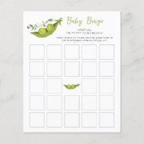 Two Peas in a Pod Twin Baby Shower Bingo Game