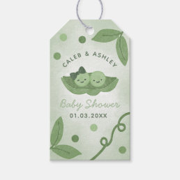 Two Peas In a Pod Twin Boy Girl Baby Shower Favor Gift Tags