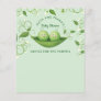 Two Peas in a Pod Twin Shower Advice Card