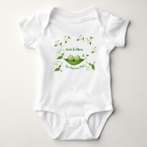 Two Peas in a Pod Twins Baby Bodysuit