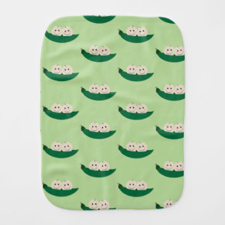 Two Peas in a Pod Twins Baby Burp Cloth