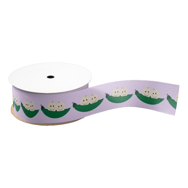Two Peas in a Pod Twins Baby Grosgrain Ribbon (Spool)