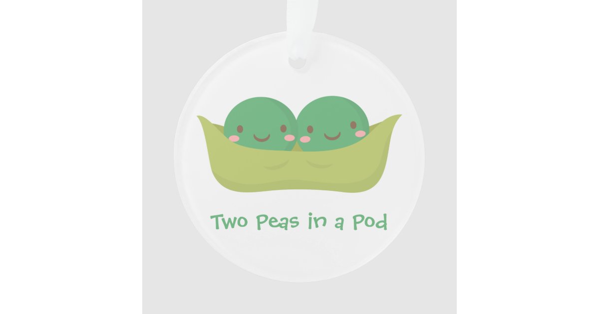 Two Peas in a Pod Twins Nursery Room Decor Ornament Zazzle