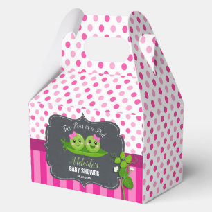 Two Peas in a Pod Twins Twin Girls Baby Shower Favor Boxes