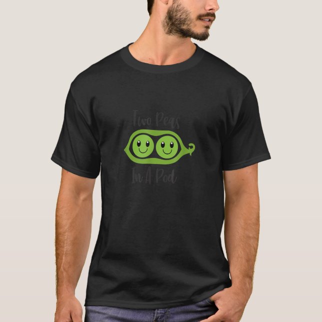 Two Peas In A Pod Valentines T-Shirt (Front)